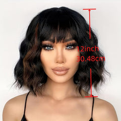 Short Curly Synthetic Wig for Women Hair Replacement Wigs