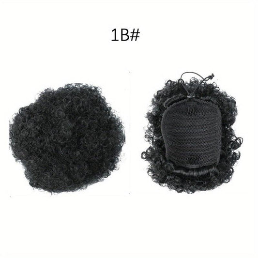 Afro Curly Drawstring Ponytail Extensions