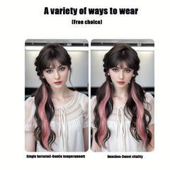 Long Curly Wavy Ponytail Extensions Natural Looking For Daily Use