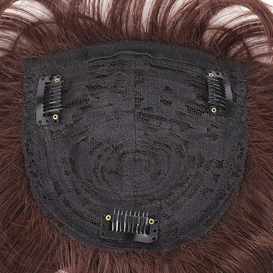 Short Curly Hair Topper Replacement Piece Hair Covering Hair