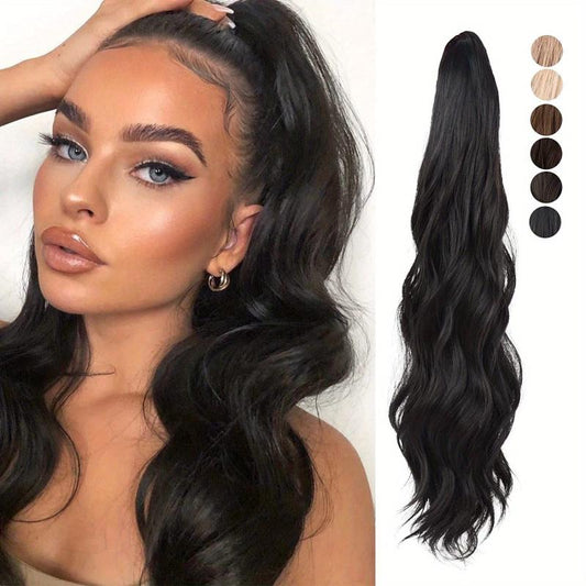 50 8 Cm Long Wacy Ponytail Extension Claw Clip In Hair Extensions For Women