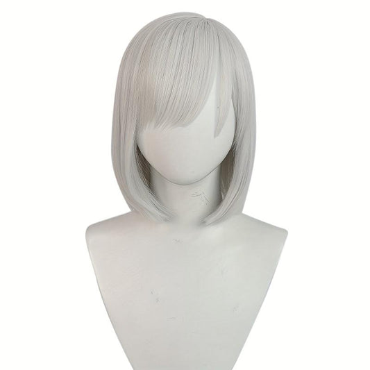 Short Silvery Anime Cosplay Wig for Party