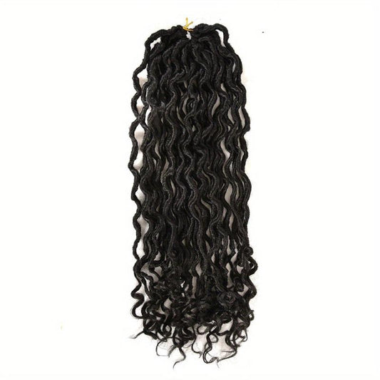 Goddess Soft Locs Hair 45-72 cm Curly Wavy Twist Braiding Hair Extensions
