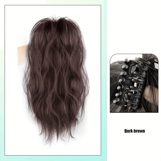 Long Curly Wavy Ponytail Extensions Clip In Hair Extensions Natural Look