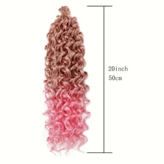 Long Curly Ombre Synthetic Crochet Hair Extensions