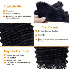 Brazilian Virgin Human Hair Bulk For Micro Braids Wet And Wavy