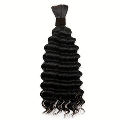 Brazilian Virgin Human Hair Bulk For Micro Braids Wet And Wavy