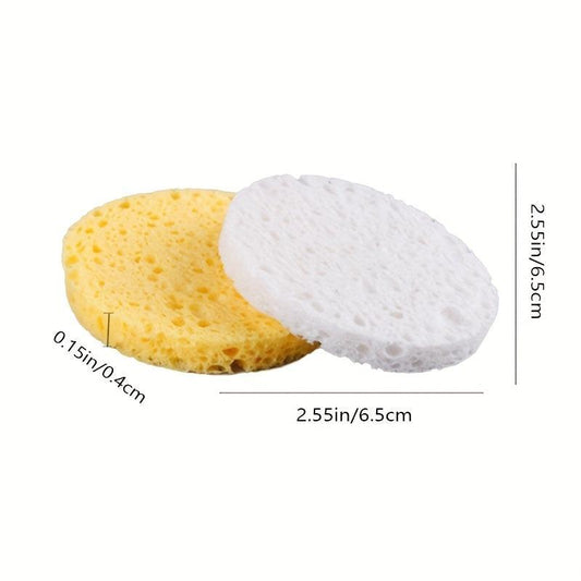 10pcs Compressed Facial Sponges Daily Cleansing Exfoliating Natural Spa Sponge