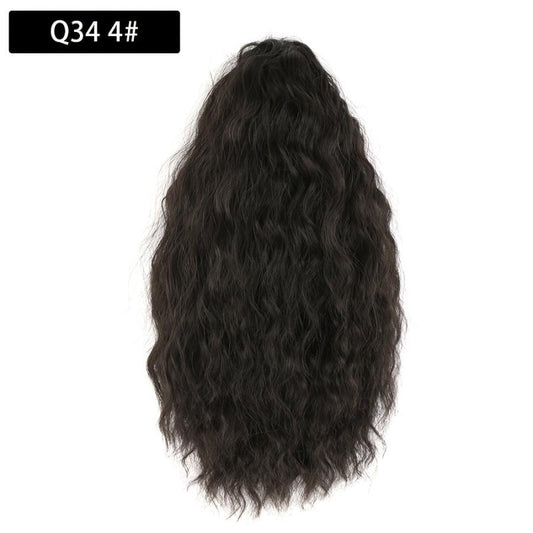 Short Wavy Ponytail Extensions Synthetic Clip In Hair Extensions