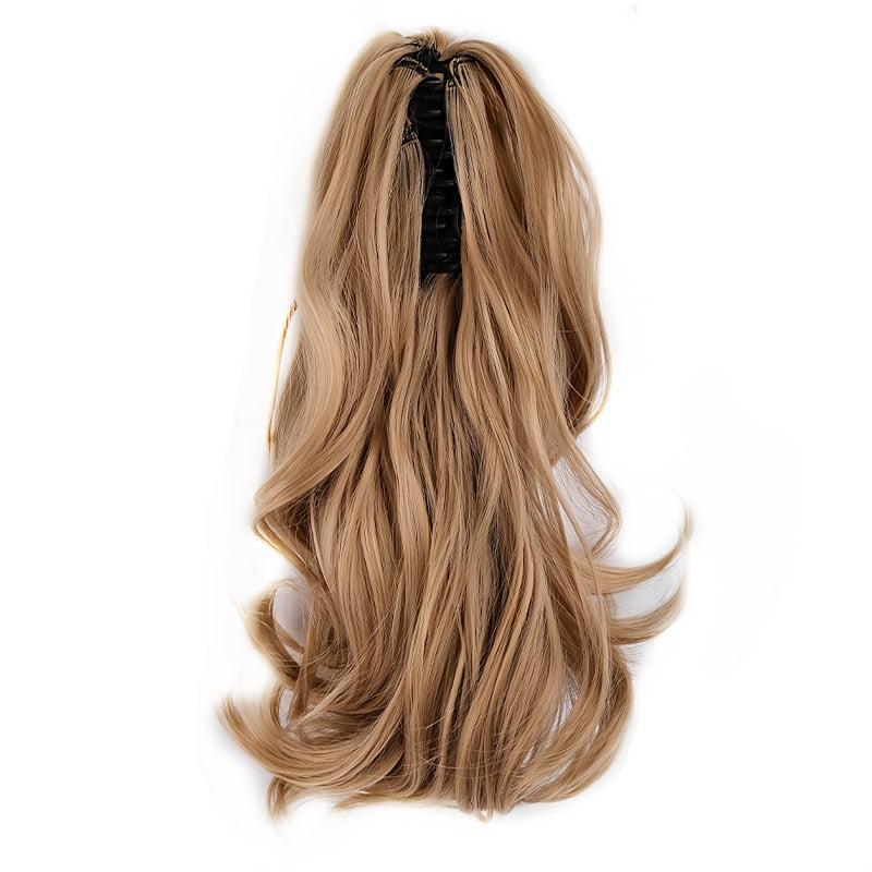 Curly Wavy Ponytail Extension Natural Synthetic Hairpiece For Women