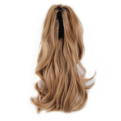 Curly Wavy Ponytail Extension Natural Synthetic Hairpiece For Women