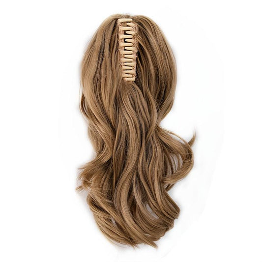 Curly Wavy Ponytail Extension Natural Synthetic Hairpiece For Women