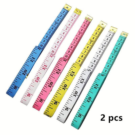 2pcs Soft Measuring Tape Body Waist Tailor Sewing Craft Fabric Measurement