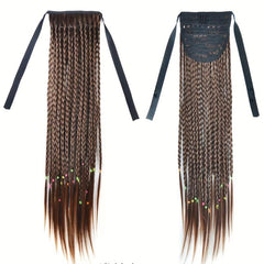 Boho Ponytail Wig Braids French Twist Braid Ponytail