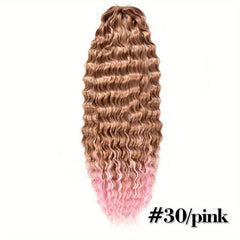 Deep Wave Crochet Hair Extensions Brazilian Synthetic Bundles