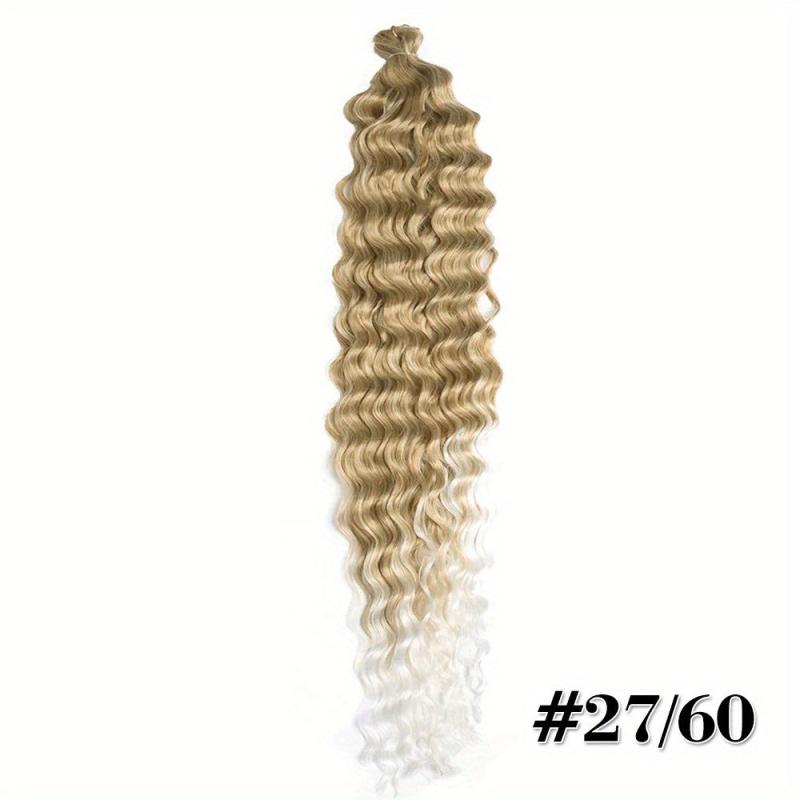 Deep Wave Crochet Hair Extensions Brazilian Synthetic Bundles