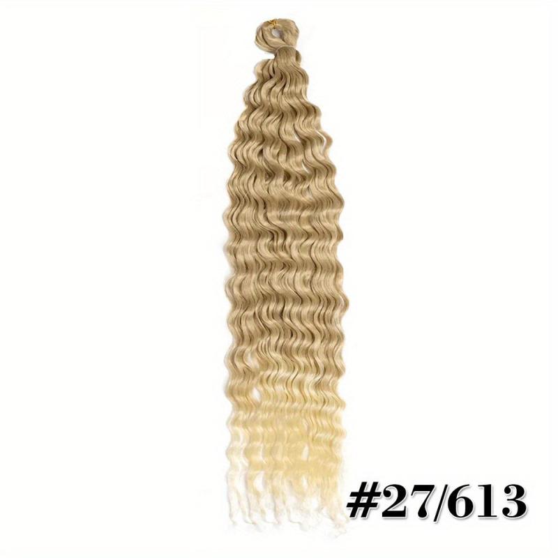 Deep Wave Crochet Hair Extensions Brazilian Synthetic Bundles