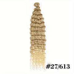 Deep Wave Crochet Hair Extensions Brazilian Synthetic Bundles