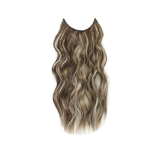 Invisible Wire Hair Extensions Long Wavy Secret Hairpiece