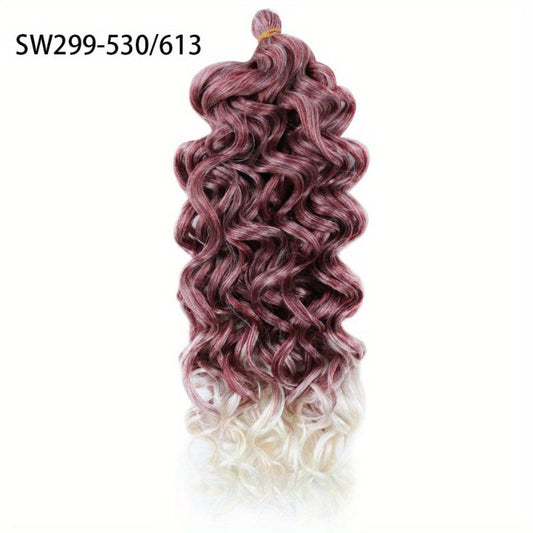 Long Body Wave Synthetic Crochet Hair Extensions for Daily Use