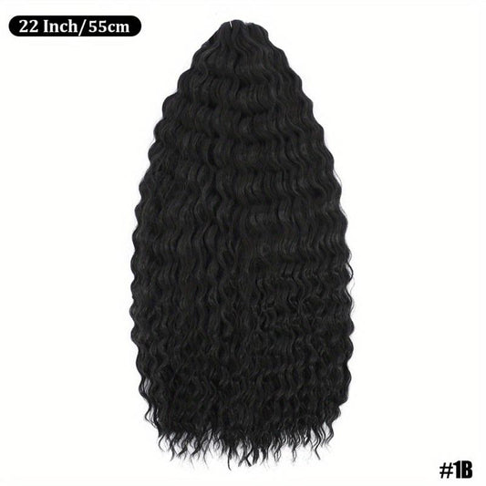 Synthetic Curly Crochet Braiding Hair Extensions For Women