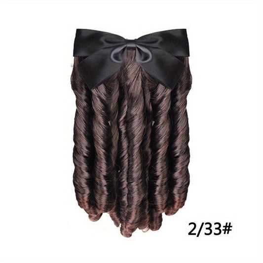 Retro Style Short Curly Ponytail Extensions 35-56 cm