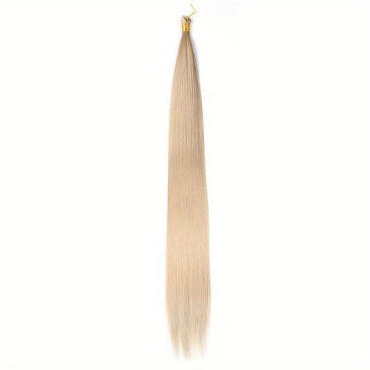 88cm Long Straight Pre Stretched Silk Bulk Hair Extensions