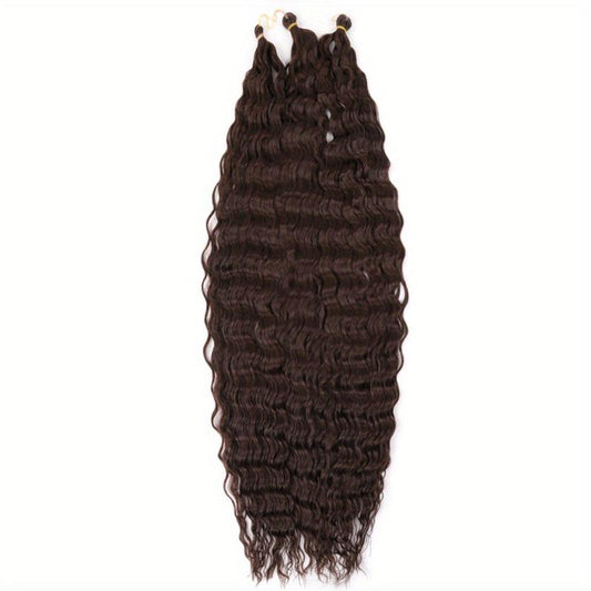Ombre Water Wave Braiding Hair 28 Cm Crochet Extensions