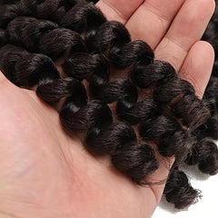 Ringlet Wand Curl Crochet Braids Synthetic Hair 16 Roots Pack