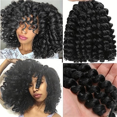 Ringlet Wand Curl Crochet Braids Synthetic Hair 16 Roots Pack