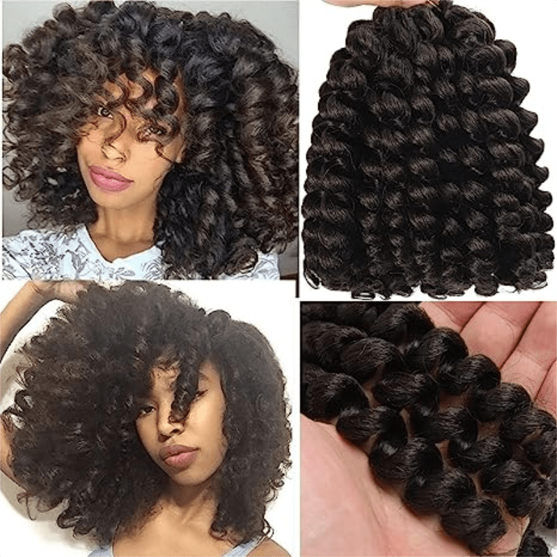 Ringlet Wand Curl Crochet Braids Synthetic Hair 16 Roots Pack