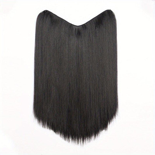 Invisible Breathable U Part Hair Extension Wig Long