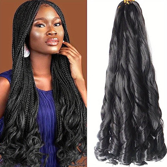 6 Packs French Curly Braiding Hair 55 88 Cm Loose Wave Spiral Curly Crochet Hair
