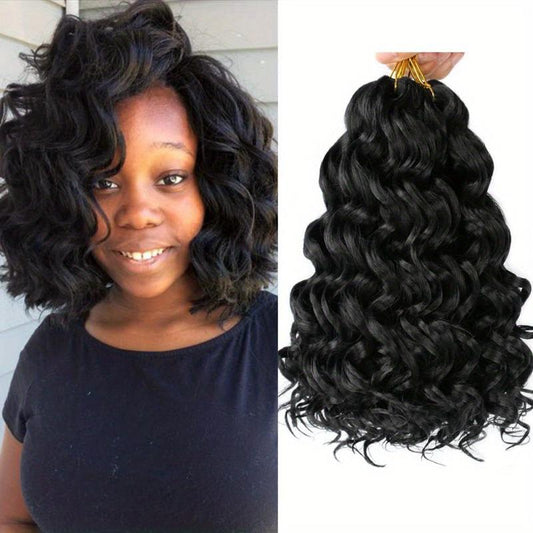 Synthetic Ocean Wave Crochet Hair Extensions