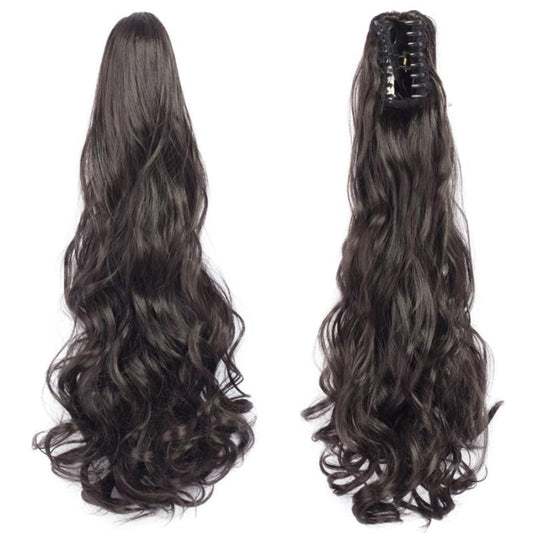 Curly Wavy Hair Extensions Claw Clip Ponytail Drawstring Hair Extensions