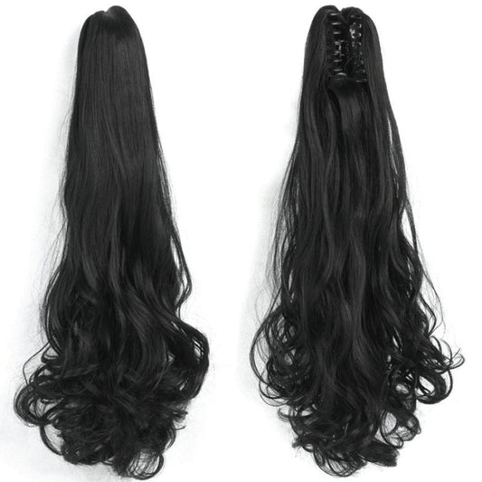 Curly Wavy Hair Extensions Claw Clip Ponytail Drawstring Hair Extensions