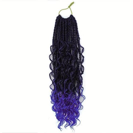 35 56 Cm Bohemian Box Braids Crochet Hair Extensions