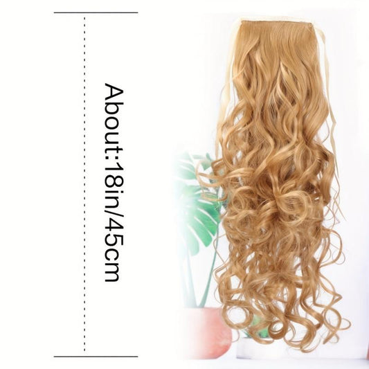 72 cm Long Wavy Ponytail Extensions Clip In Hair Extensions Women Natural Look