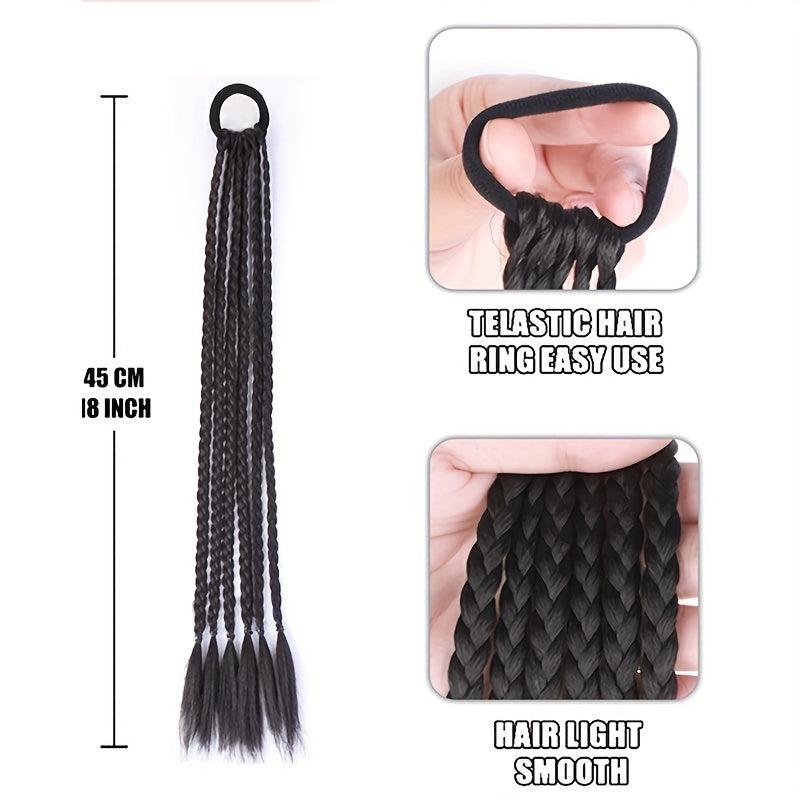 Chinese Style Elastic Hair Extensions Highlight Twist Braids