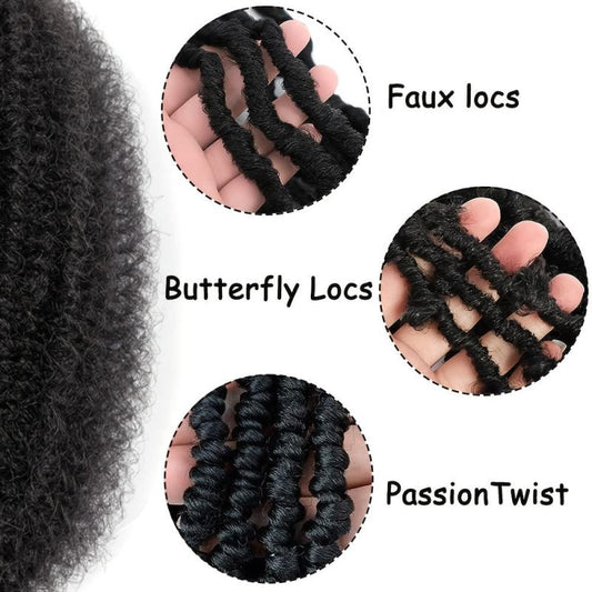 Springy Afro Twist Hair Kinky Twist Braiding Hair Extensions