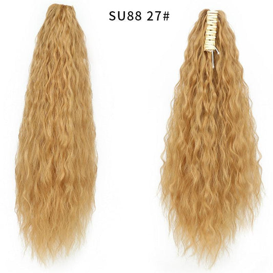 Long Curly Ponytail Extension for Women - Clip In Synthetic Hair