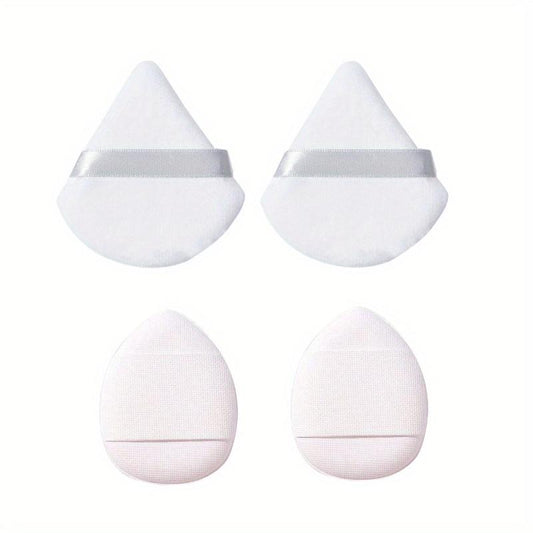 12 Pcs Triangle & Mini Powder Puffs Portable Makeup Sponge Set