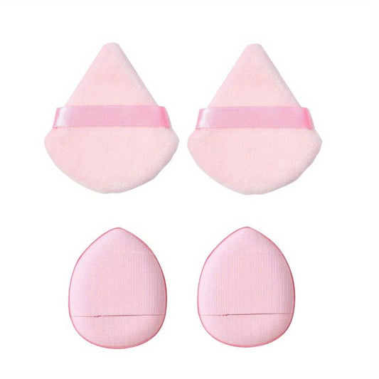 12 Pcs Triangle & Mini Powder Puffs Portable Makeup Sponge Set