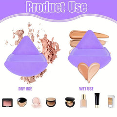 5PCS Powder Puff Powder Fan Fixed Makeup All Fit
