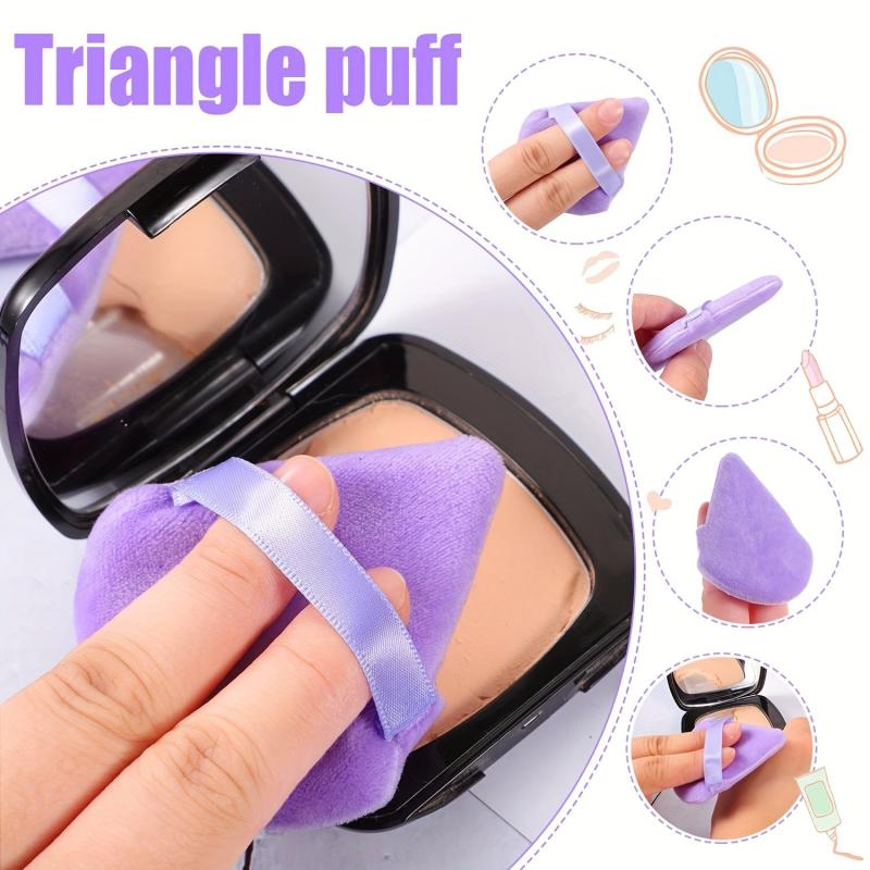 5PCS Powder Puff Powder Fan Fixed Makeup All Fit