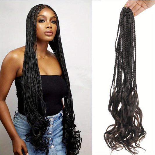 45 72 Cm French Curl Crochet Braids Extensions Box Braids Crochet