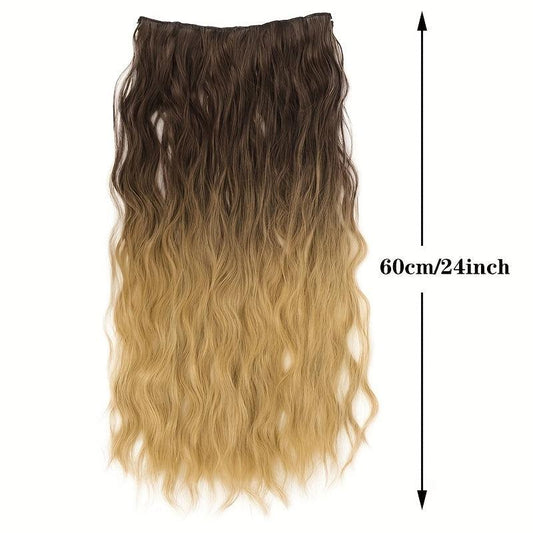 Clip In Hair Extensions 60 96 Cm Ombre Wavy Curly Hair