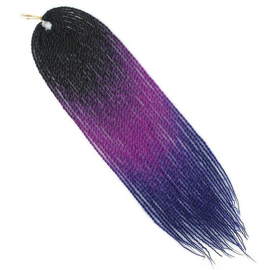 60 96 Cm Senegal Twist Crochet Hair Extensions 30 Strands Gradient Braid Hair