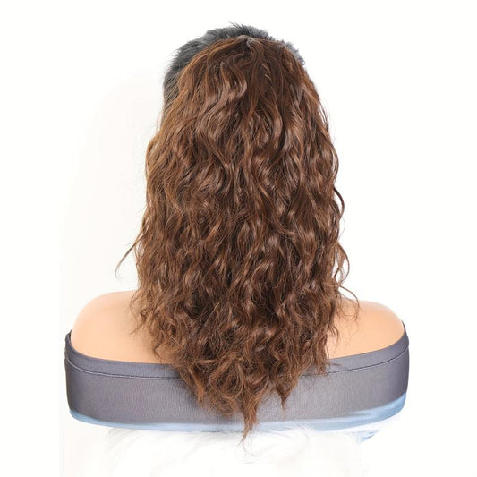 Water Wave Drawstring Ponytail Extension 35-56cm