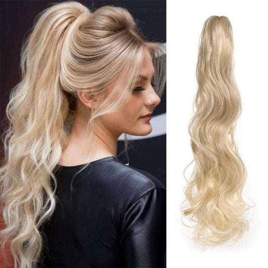 Long Wavy Clip In Hair Extension Synthetic Hairpiece